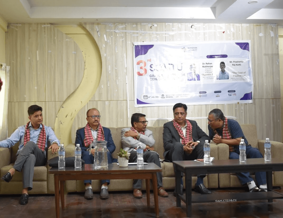 The Cost of Prediction: How AI Is Rewriting Knowledge, Strategy, and Opportunity (Key Note Presenter) delivered for 3rd School of Management Graduate Conference, TU